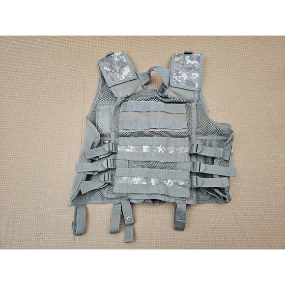 VISM Airsoft Adult One Size Tactical Vest Army Digital Camouflage Many Pockets - Picture 4 of 9